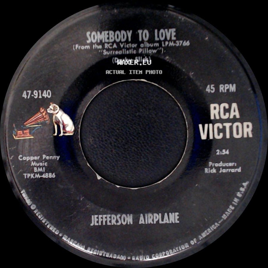 Jefferson Airplane - Somebody To Love / She Has Funny Cars side A