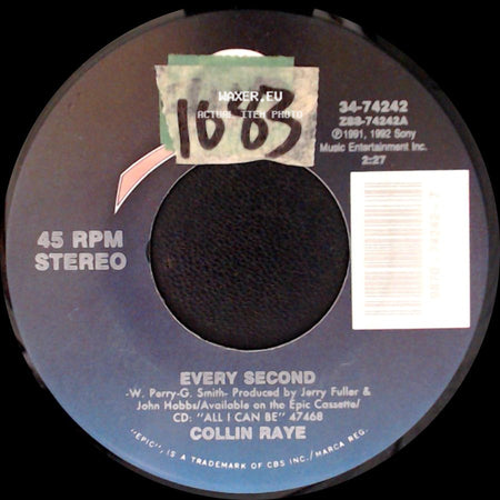 Collin Raye - Any Old Stretch Of Blacktop / Every Second side B