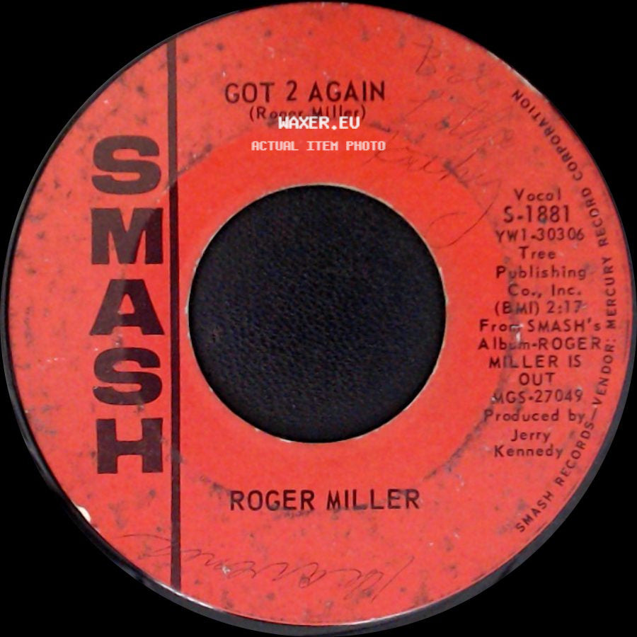 Roger Miller - Got 2 Again / Dang Me side A