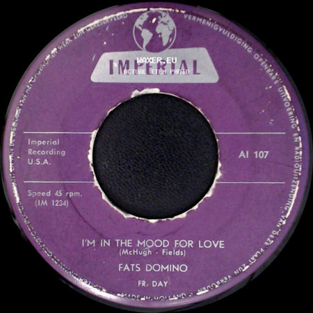 Fats Domino - Blueberry Hill / I'm In The Mood For Love side B