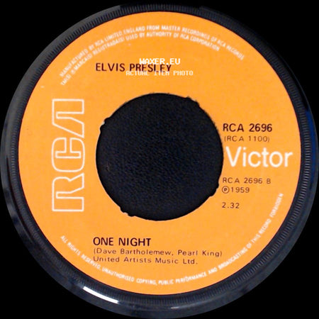 Elvis Presley - One Night / I Got Stung side A