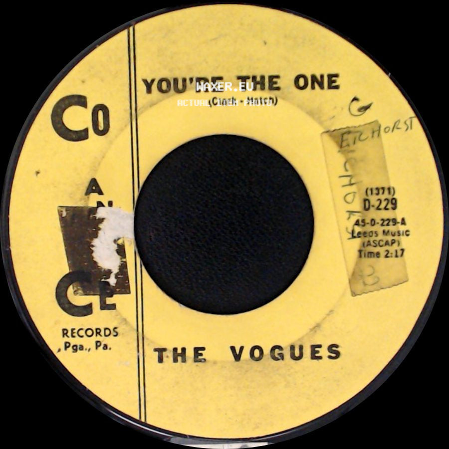 The Vogues - Some Words / You're The One side B