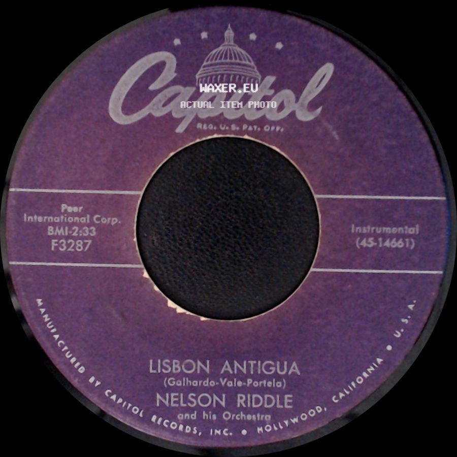 Nelson Riddle And His Orchestra - Robin Hood / Lisbon Antigua side B