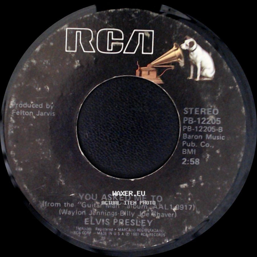 Elvis Presley - You Asked Me To / Lovin' Arms side A