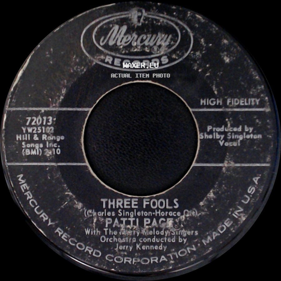 Patti Page - Three Fools / The Boys' Night Out side A
