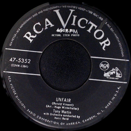 Tony Martin - Unfair / Sorta On The Border side A