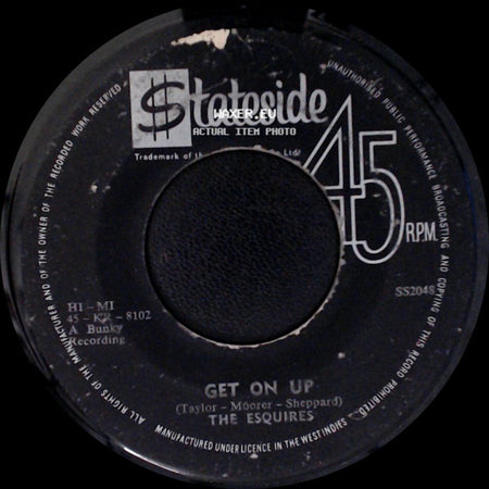 The Esquires - Get On Up / Listen To Me side A