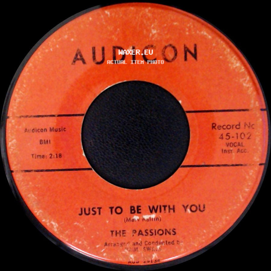 The Passions - Oh Melancholy Me / Just To Be With You side B