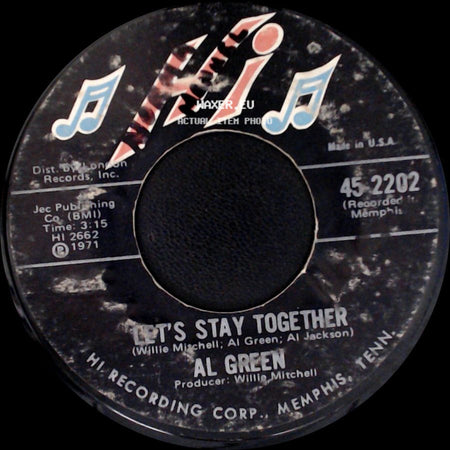 Al Green - Let's Stay Together / Tomorrow's Dream side A
