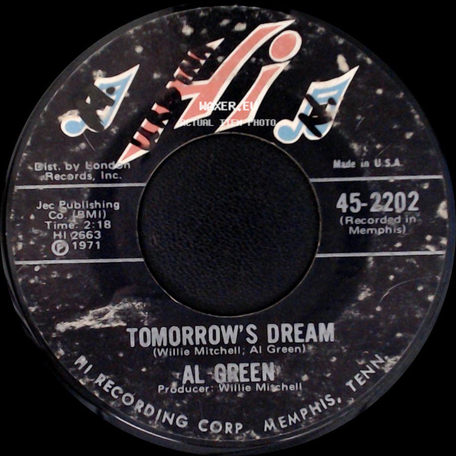 Al Green - Let's Stay Together / Tomorrow's Dream side B