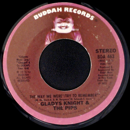 Gladys Knight & The Pips - The Need To Be / The Way We Were / Try To Remember side B