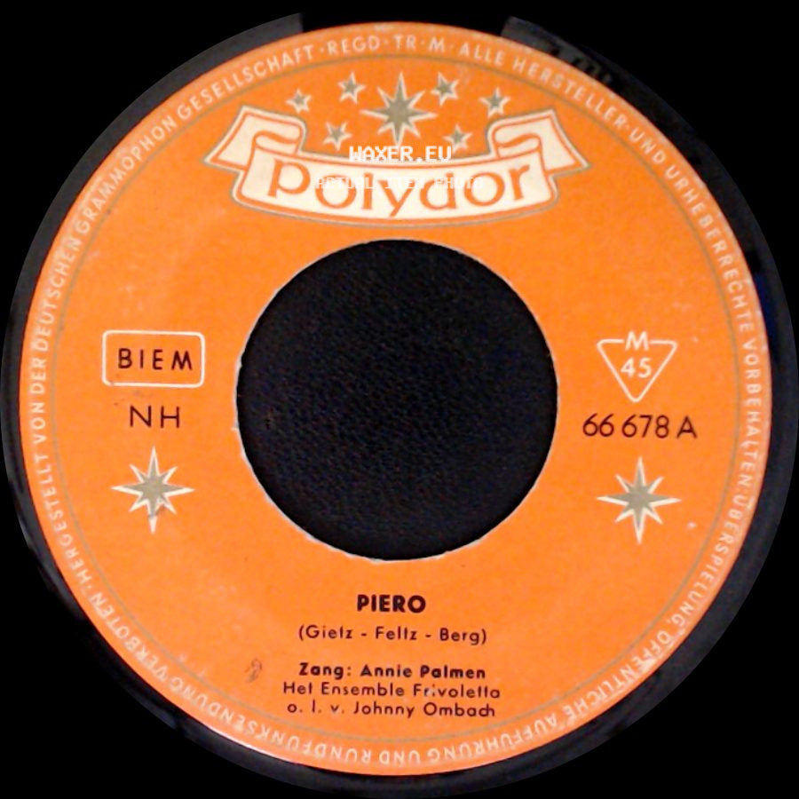 Annie Palmen - Mijn Man Is Wel Klein / Piero side B