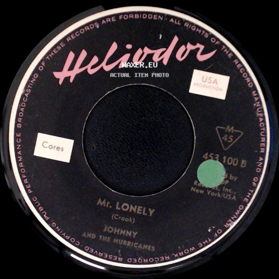 Johnny And The Hurricanes - Mr. Lonely / Ja-Da side A