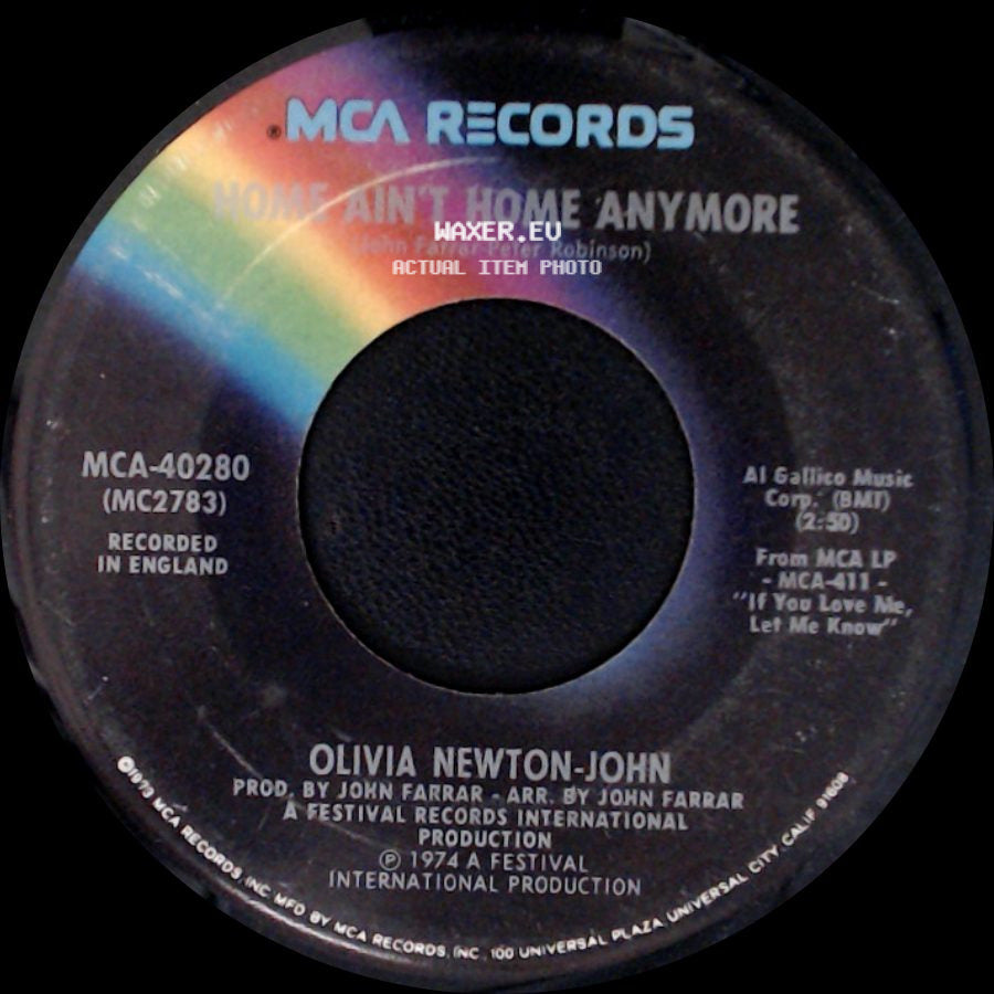 Olivia Newton-John - Home Ain't Home Anymore / Honestly Love You side A
