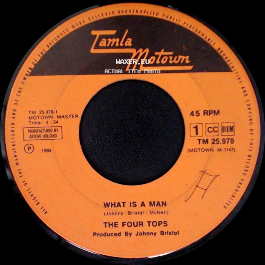 The Four Tops - What Is A Man / Don't Bring Back Memories side A