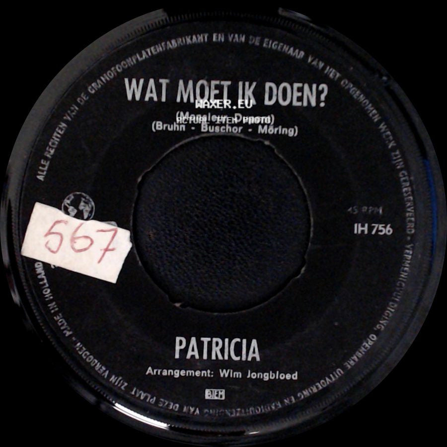 Patricia - Love In / Wat Moet Ik Doen? side B