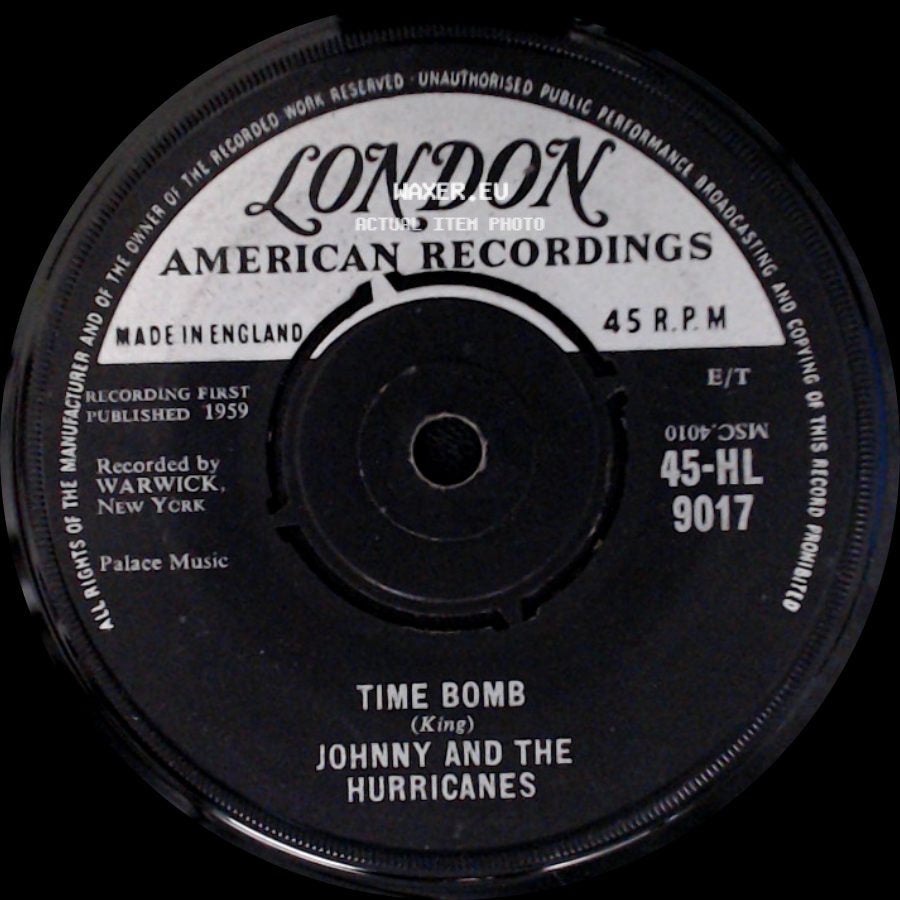 Johnny And The Hurricanes - Time Bomb / Reveille Rock side A
