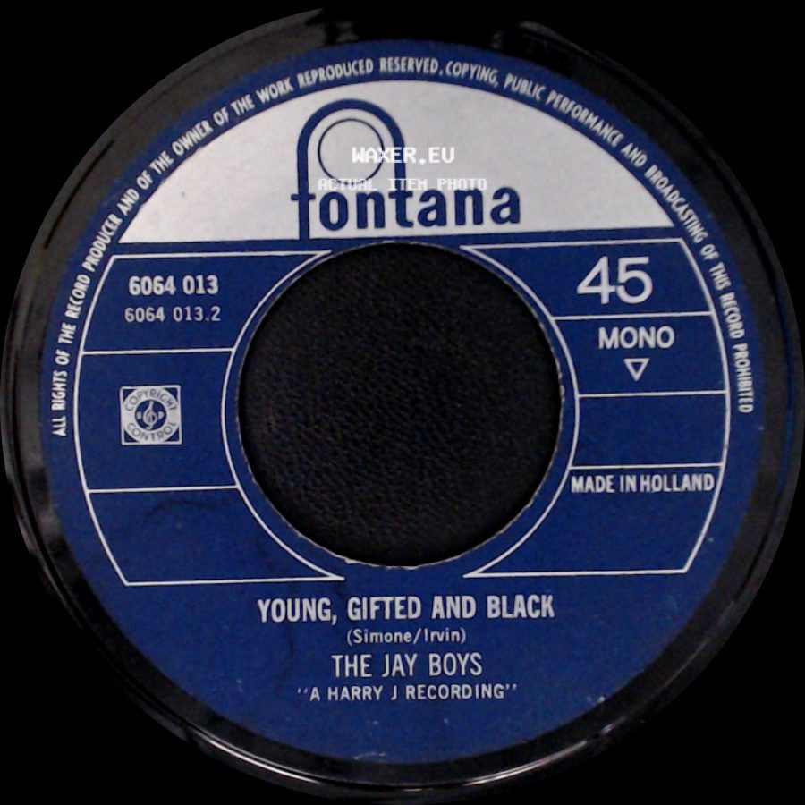 The Jay Boys / Bob & Marcia - Young, Gifted And Black / Young, Gifted And Black side A