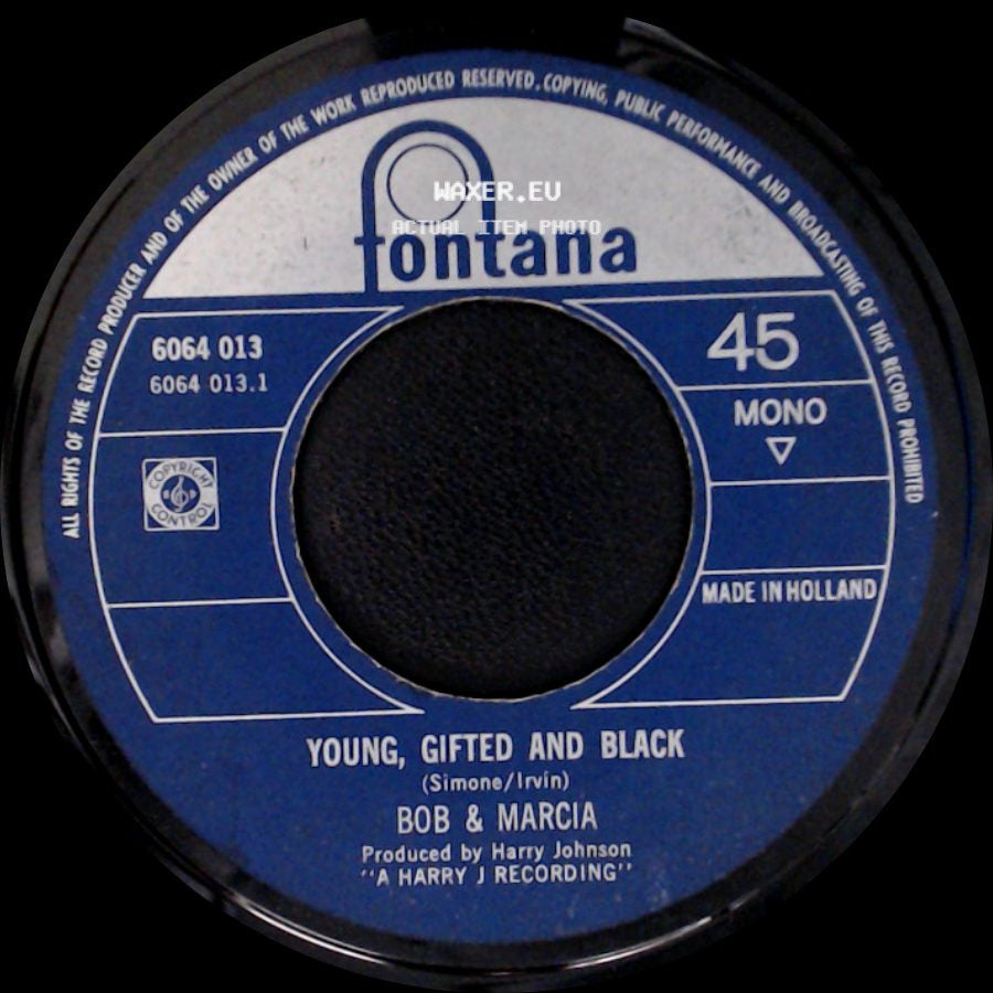 The Jay Boys / Bob & Marcia - Young, Gifted And Black / Young, Gifted And Black side B
