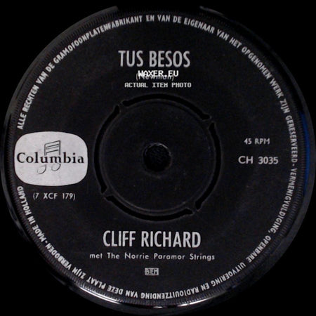 Cliff Richard - Tus Besos / Maria No Mas side A