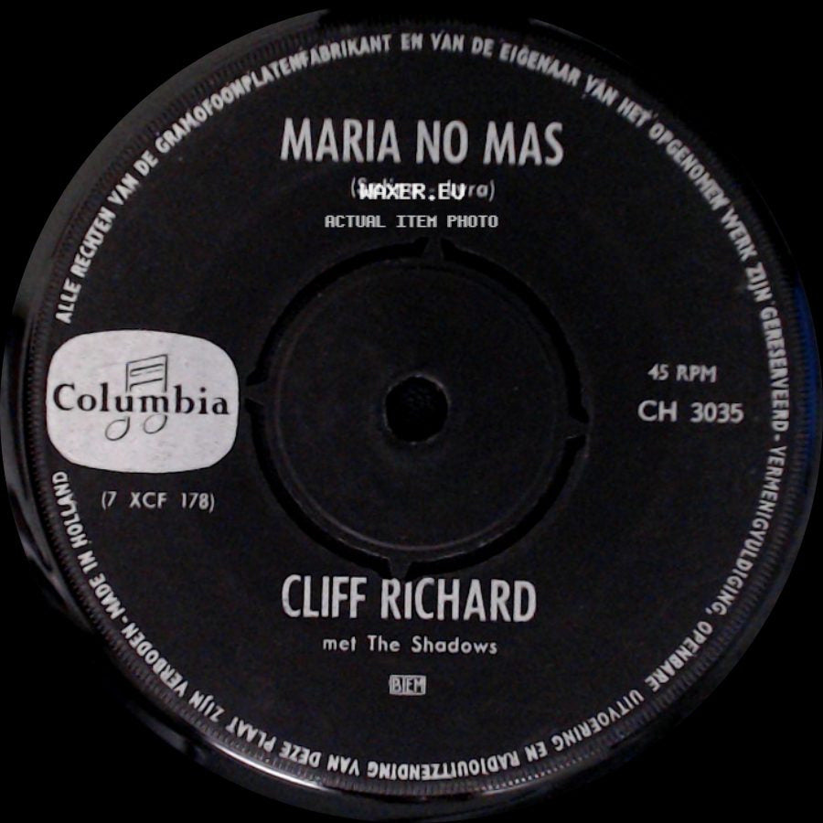 Cliff Richard - Tus Besos / Maria No Mas side B