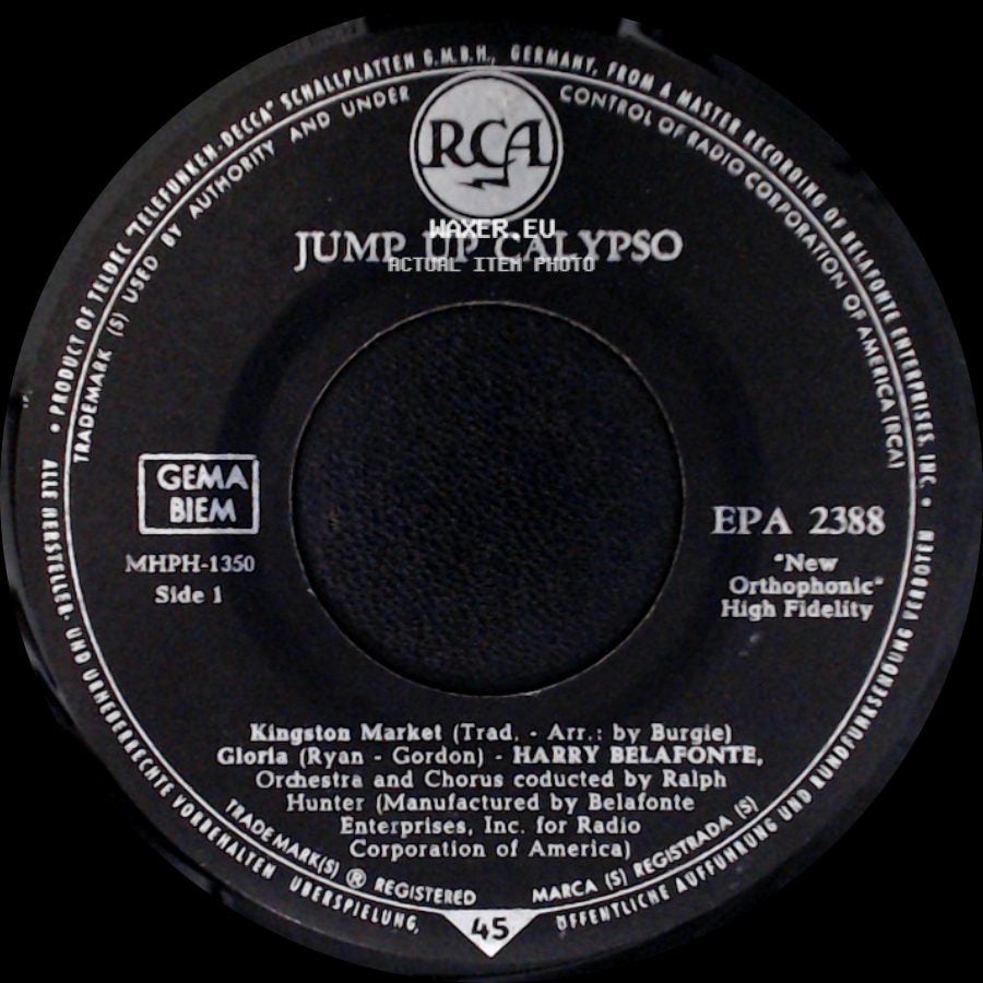 Harry Belafonte - Kingston Market / Gloria / Sweetheart From Venezuela / These Are The Times side A
