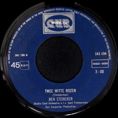 Ben Steneker - Twee Witte Rozen / Kleine Marianne side A