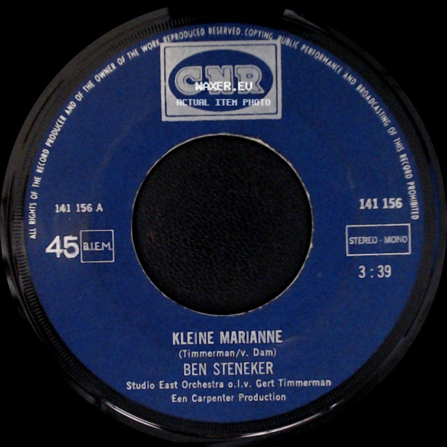 Ben Steneker - Twee Witte Rozen / Kleine Marianne side B