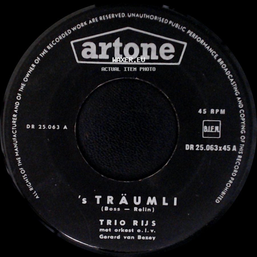 Trio Rijs - 's Träumli / Waldfrieden side A