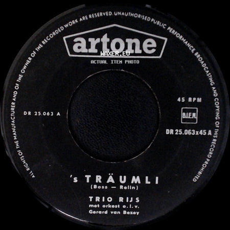 Trio Rijs - 's Träumli / Waldfrieden side A