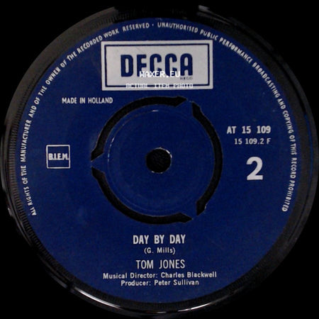 Tom Jones - Help Yourself / Day By Day side B