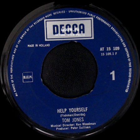 Tom Jones - Help Yourself / Day By Day side A