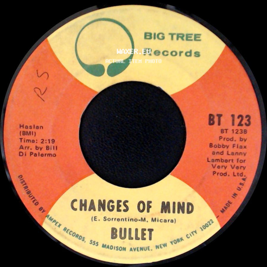 Bullet - White Lies, Blue Eyes / Changes Of Mind side B