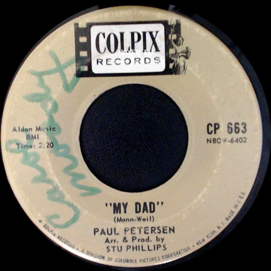 Paul Petersen - My Dad / Little Boy Sad side A