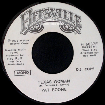Pat Boone - Texas Woman / Texas Woman side A