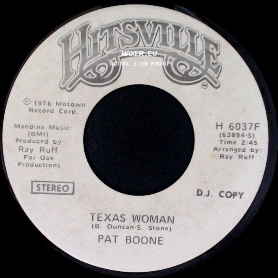 Pat Boone - Texas Woman / Texas Woman side B