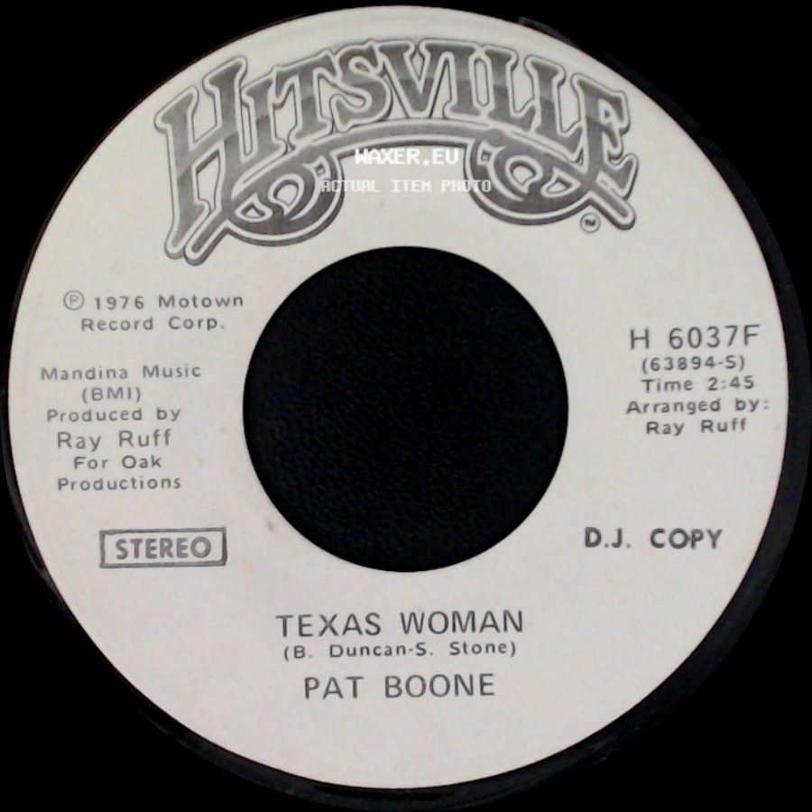 Pat Boone - Texas Woman / Texas Woman side A