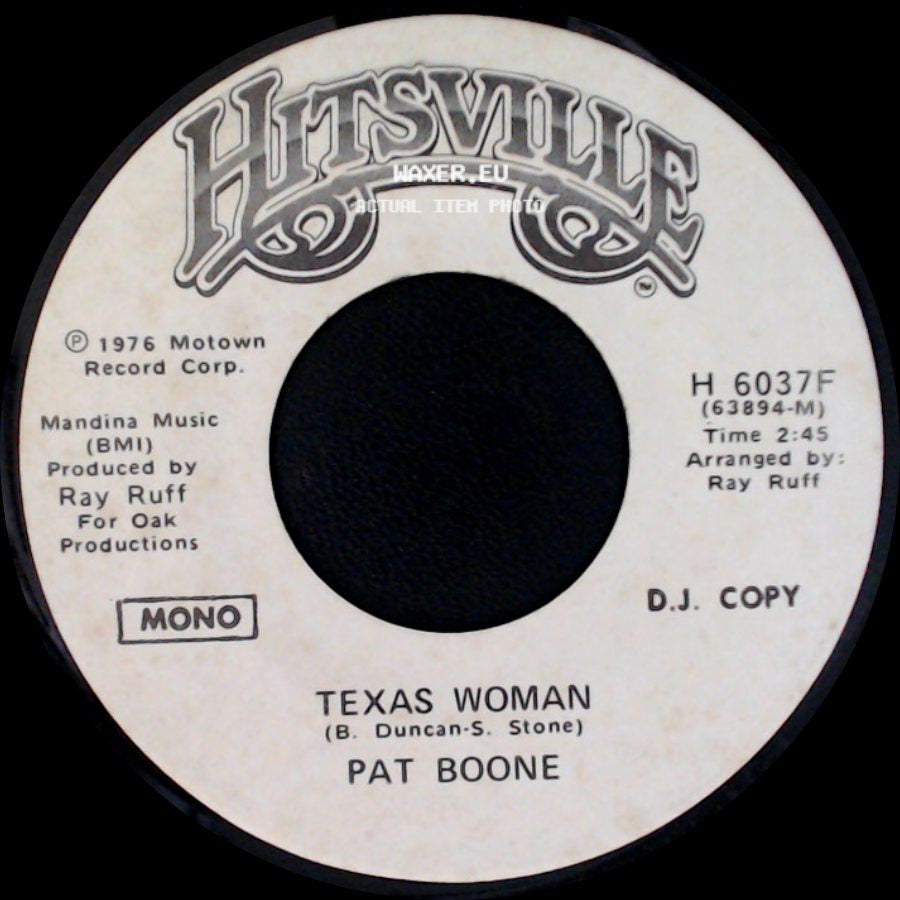 Pat Boone - Texas Woman / Texas Woman side B