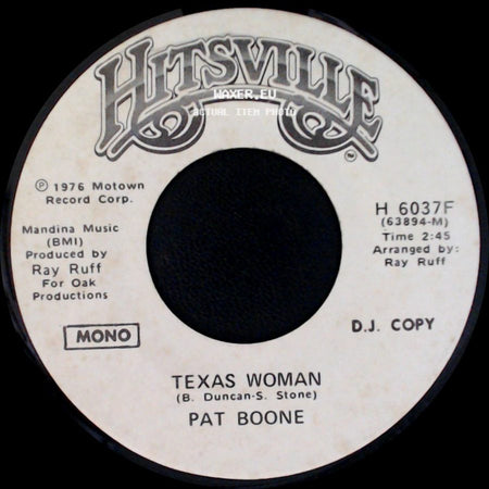 Pat Boone - Texas Woman / Texas Woman side B