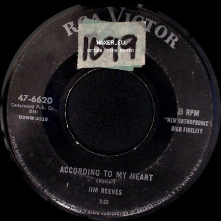 Jim Reeves And Carol Johnson / Jim Reeves - The Mother Of A Honky Tonk Girl / According To My Heart side B