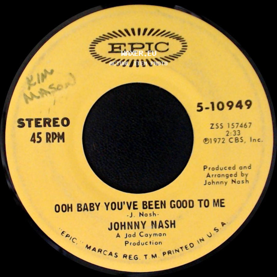 Johnny Nash - Ooh Baby You've Been Good To Me / Stir It Up side A