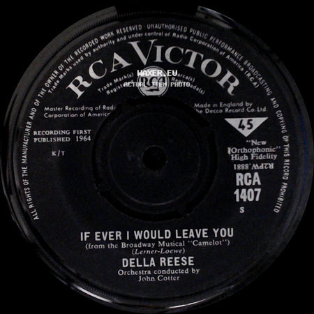 Della Reese - Forbidden Games / If Ever I Would Leave You side B