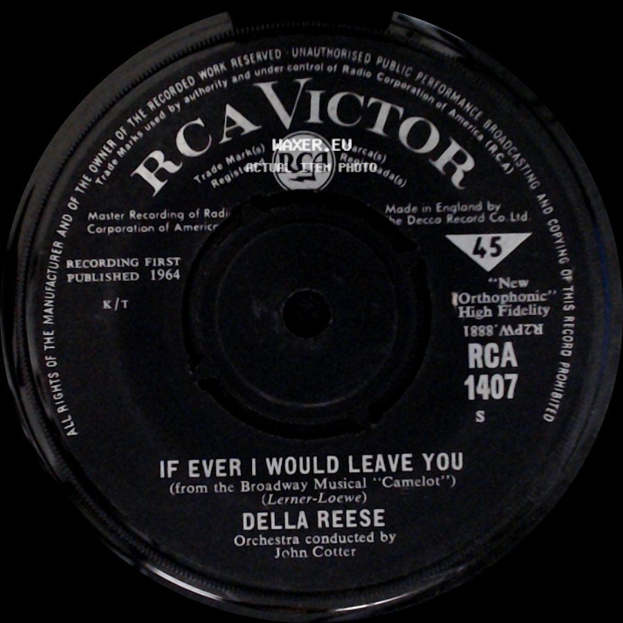 Della Reese - Forbidden Games / If Ever I Would Leave You side B