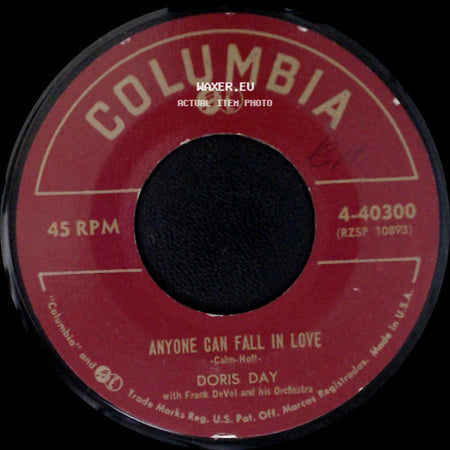 Doris Day With Mellomen / Doris Day With Frank Devol And His Orchestra - If I Give My Heart To You / Anyone Can Fall In Love side B