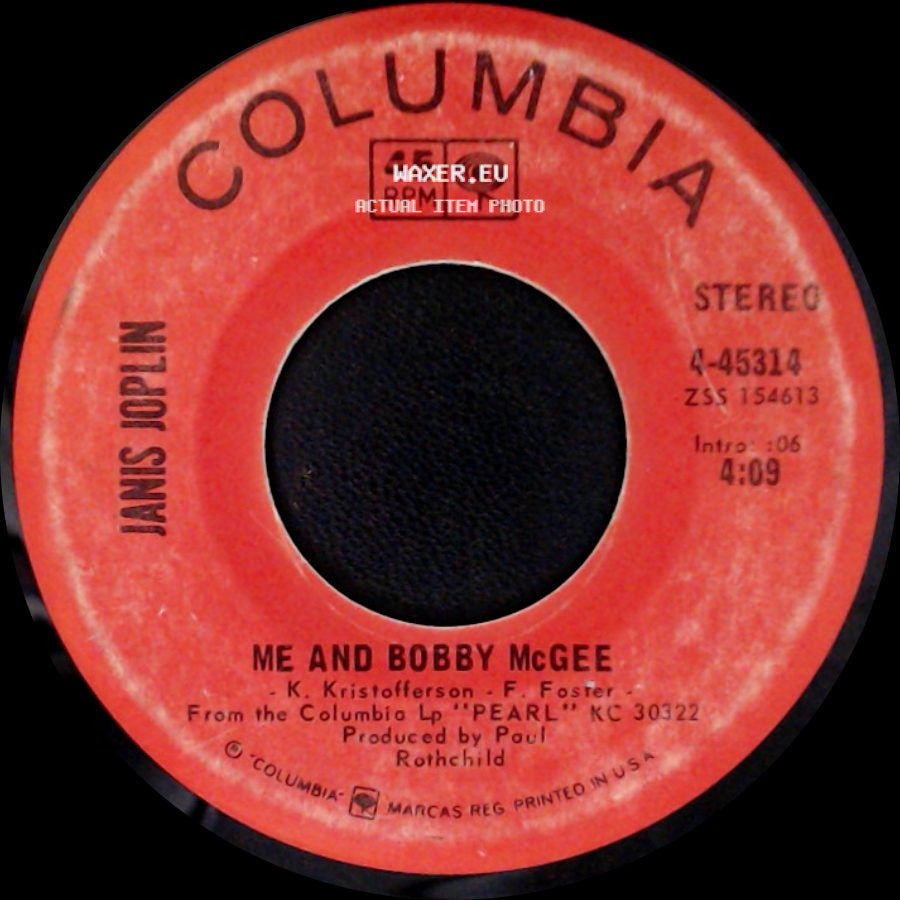 Janis Joplin - Half Moon / Me And Bobby Mcgee side B