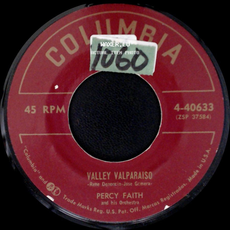 Percy Faith And His Orchestra - Valley Valparaiso / Blue Bell side A