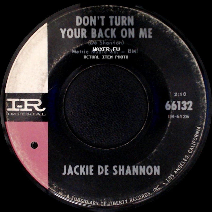 Jackie De Shannon - Don't Turn Your Back On Me / A Lifetime Of Loneliness side A