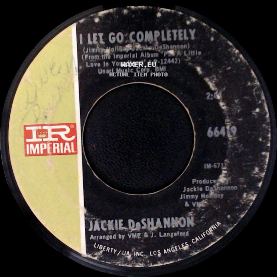 Jackie Deshannon - I Let Go Completely / Love Will Find A Way side A