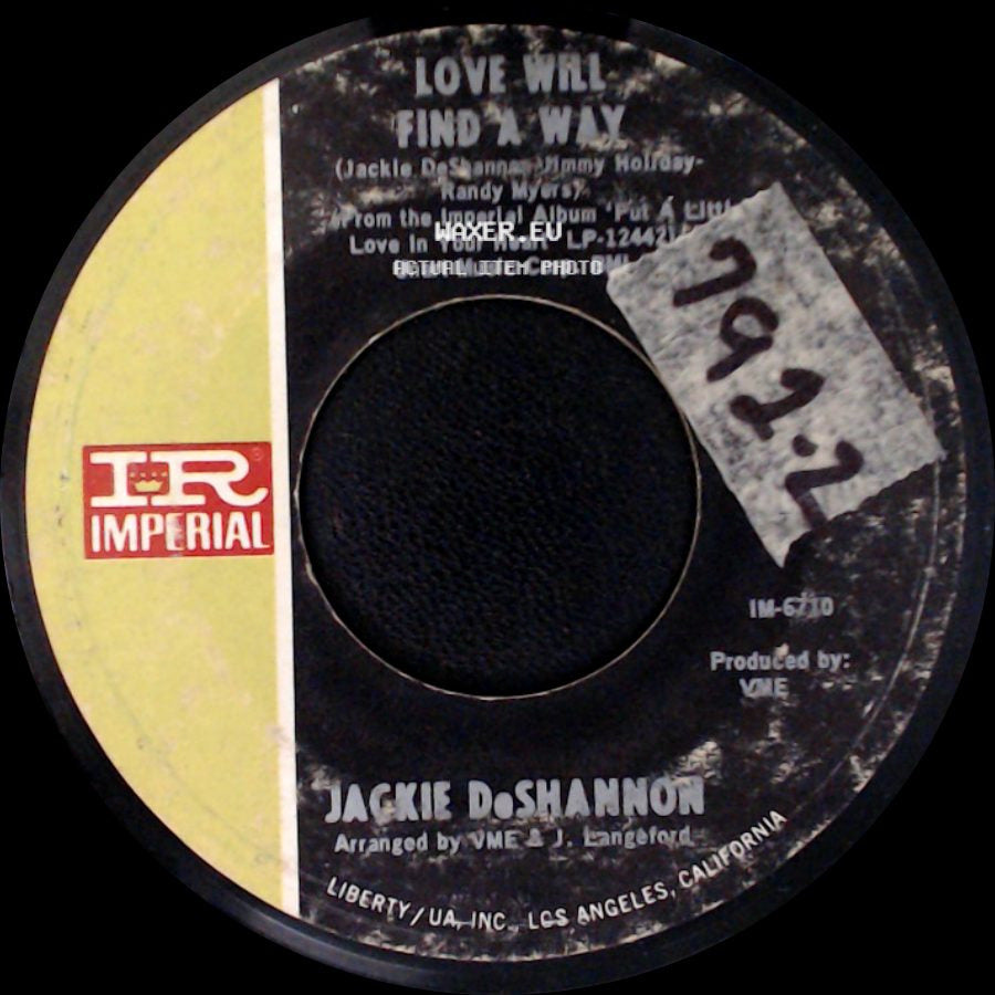 Jackie Deshannon - I Let Go Completely / Love Will Find A Way side B