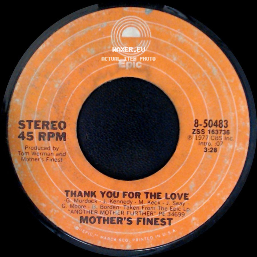 Mother's Finest - Piece Of The Rock / Thank You For The Love side B